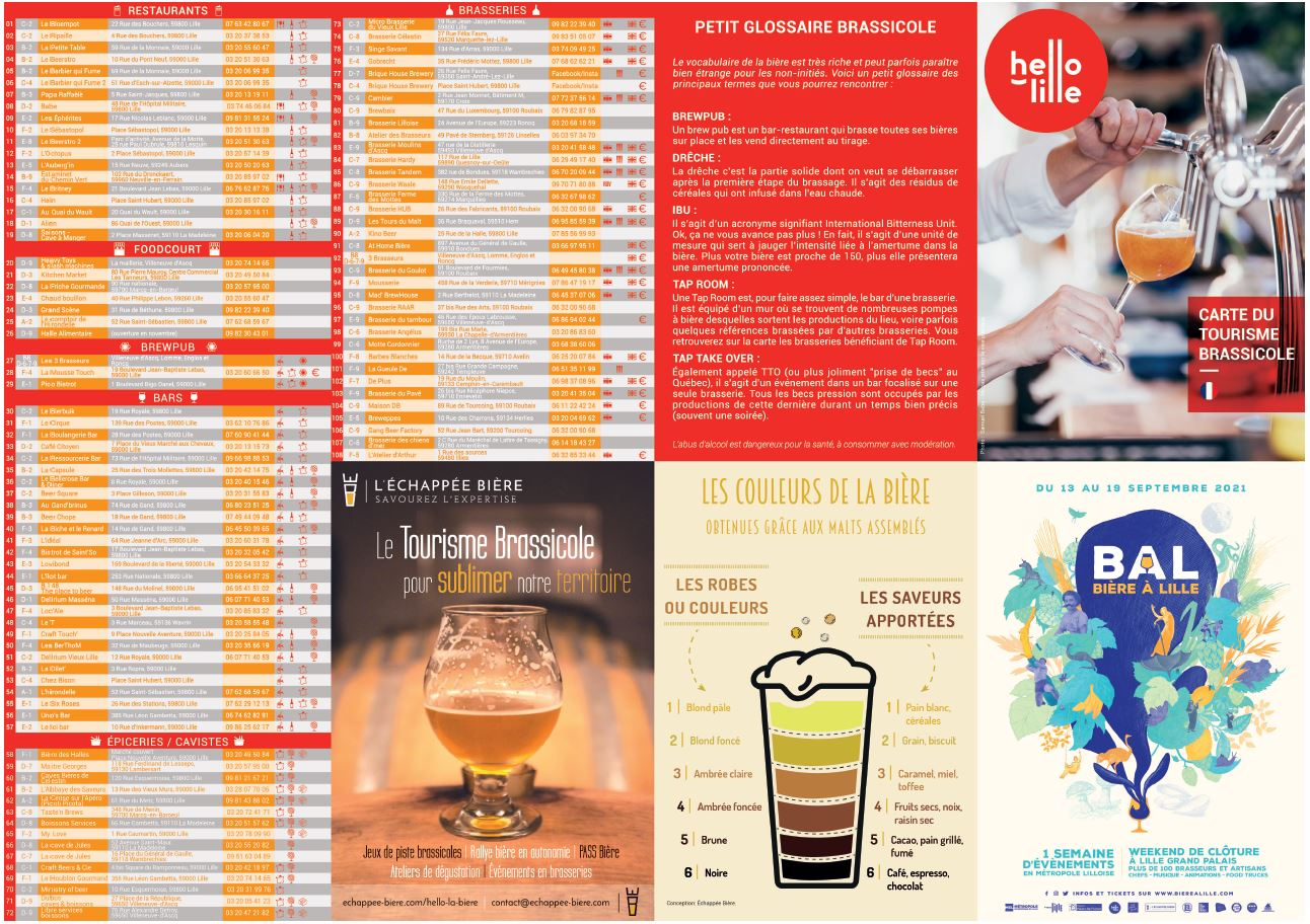 carte du tourisme brassicole recto