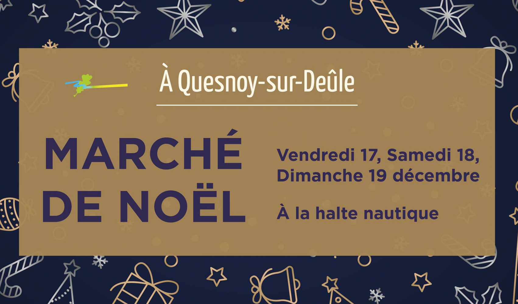 Affiche marché de Noël Quesnoy