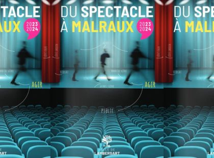 Visuel de la Saison 2023/2024 à la salle André Malraux
