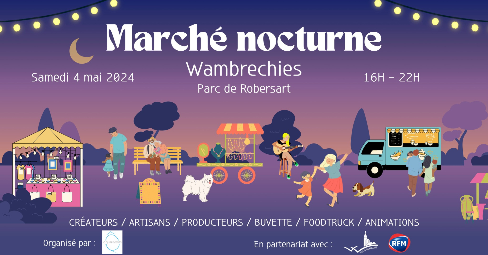 marché nocturne Wwambrechies