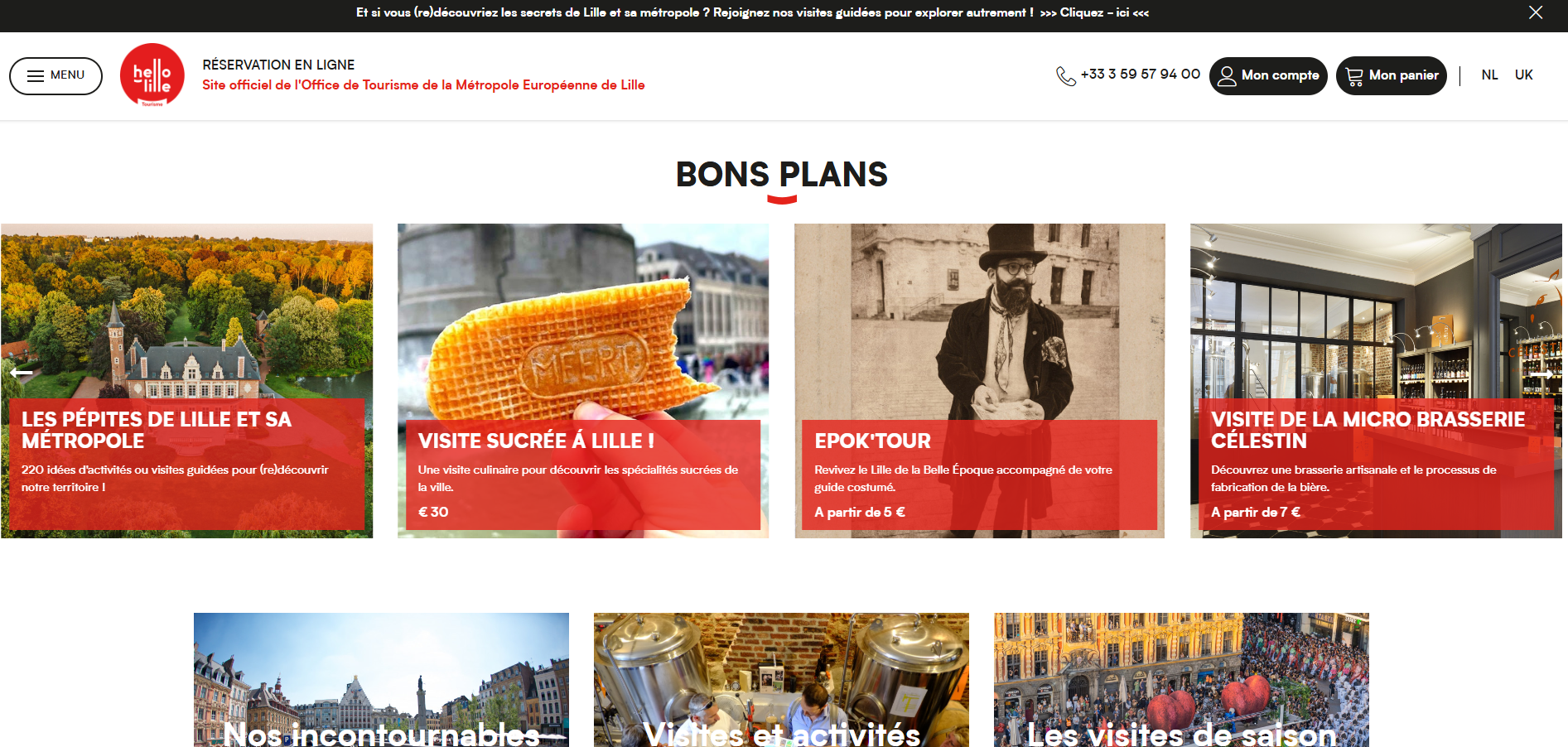 Réservez votre visite guidée 